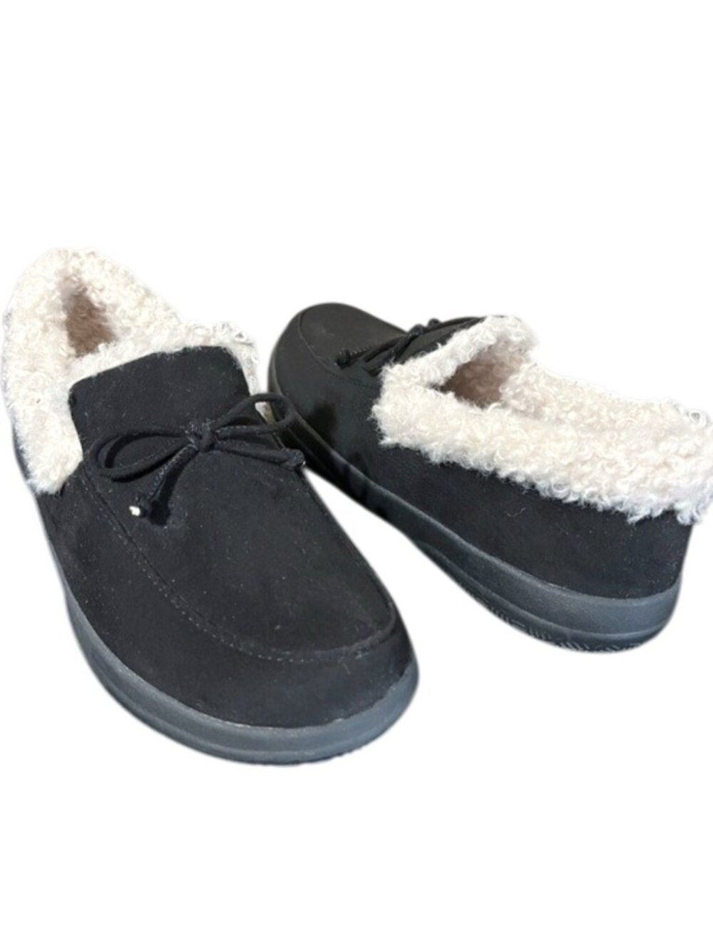 Vionic Claribel Moccasin Slippers Black 8